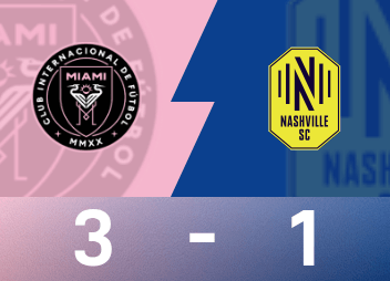 अमेरिकी पेशेवर मैच रिपोर्ट: मेसी ने डबल्स, एलेन्डे ने स्कोर, मियामी इंटरनेशनल 3-1 नैशविले
